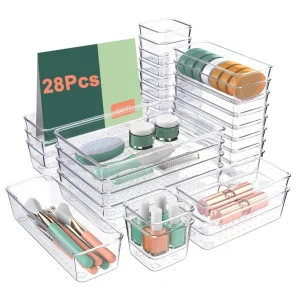 Clear Drawer Organizers Set