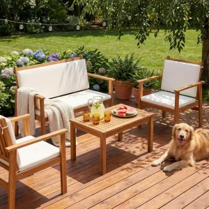 4-Piece Outdoor Lounge Set