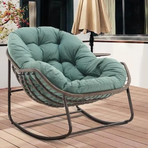 Oversized Papasan Rocking Chair