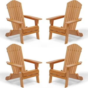Folding Adirondack Chair Set