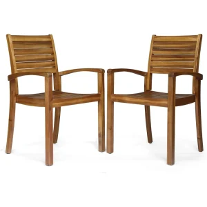 Acacia Wood Dining Chairs