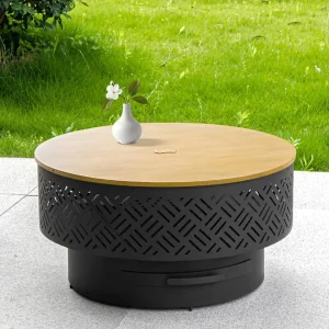Outdoor Fire Pit Grill Table