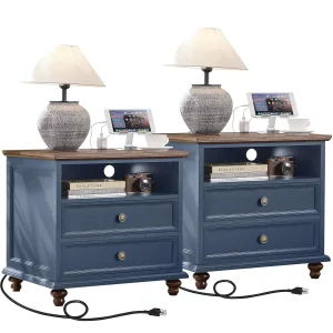 Farmhouse Nightstand Set